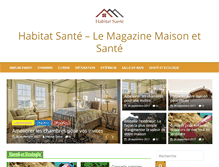 Tablet Screenshot of habitat-sante.org